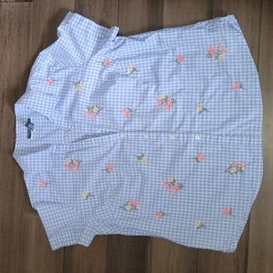 3/$15 Karen Scott Button-up Blouse